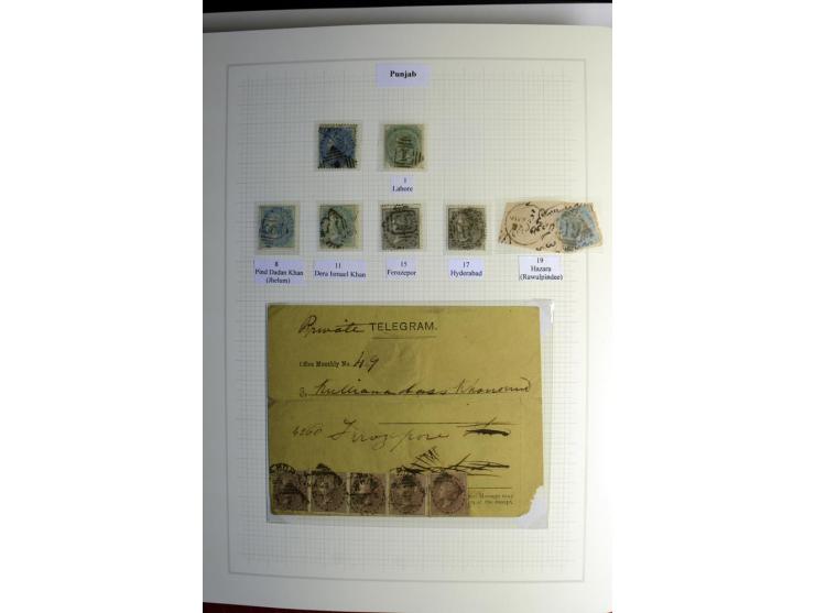 1823/80 (ca.), Stempelsammlung auf rd. 70 Briefen und zahlreichen Marken und Briefstücken, dabei viele interessante Stücke, E