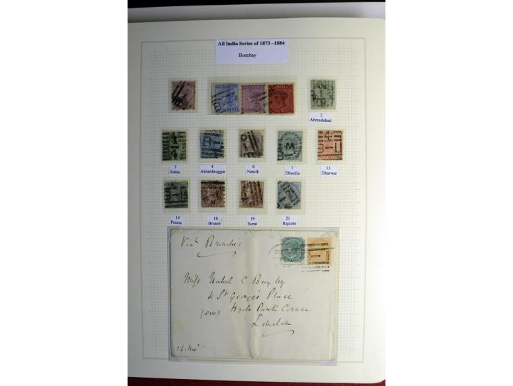 1823/80 (ca.), Stempelsammlung auf rd. 70 Briefen und zahlreichen Marken und Briefstücken, dabei viele interessante Stücke, E