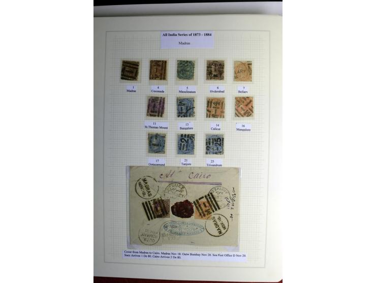 1823/80 (ca.), Stempelsammlung auf rd. 70 Briefen und zahlreichen Marken und Briefstücken, dabei viele interessante Stücke, E