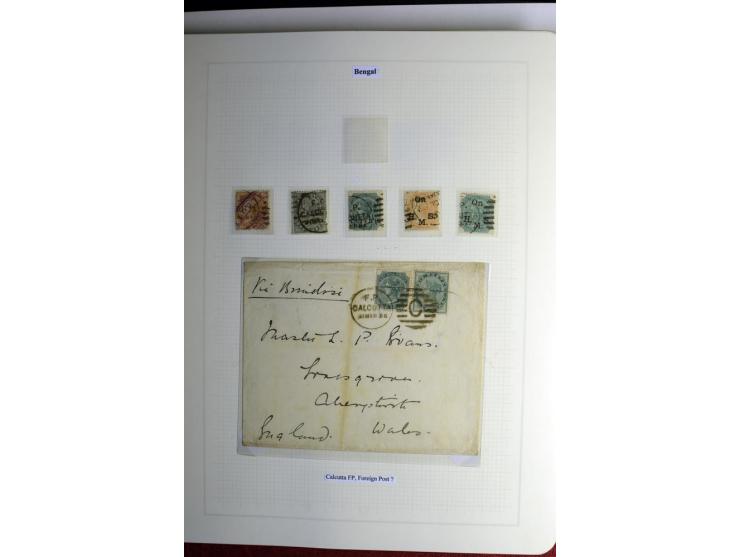 1823/80 (ca.), Stempelsammlung auf rd. 70 Briefen und zahlreichen Marken und Briefstücken, dabei viele interessante Stücke, E