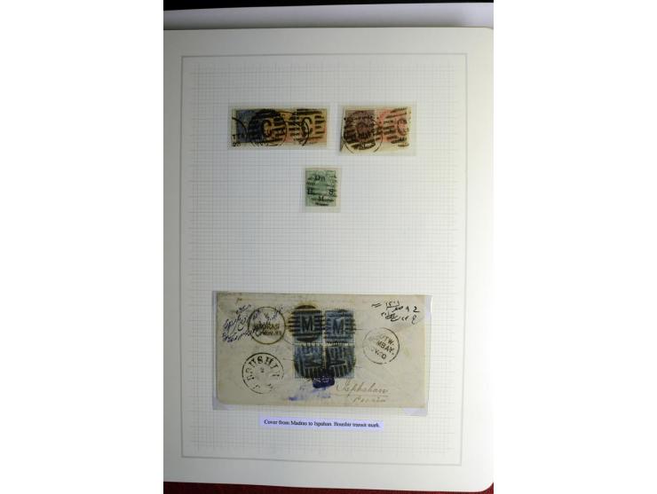 1823/80 (ca.), Stempelsammlung auf rd. 70 Briefen und zahlreichen Marken und Briefstücken, dabei viele interessante Stücke, E