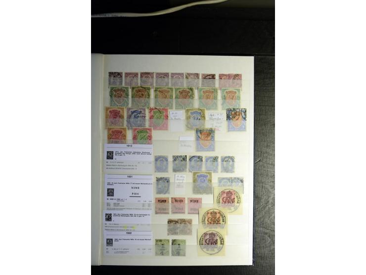 1854/1945, sehr schöne gestempelte und ungebrauchte Sammlung, dabei ein schöner Teil der Steindruckausgaben, später u.a. Mi.-