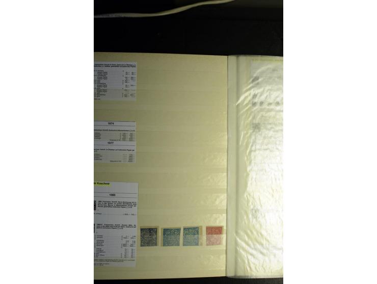 1854/1945, sehr schöne gestempelte und ungebrauchte Sammlung, dabei ein schöner Teil der Steindruckausgaben, später u.a. Mi.-