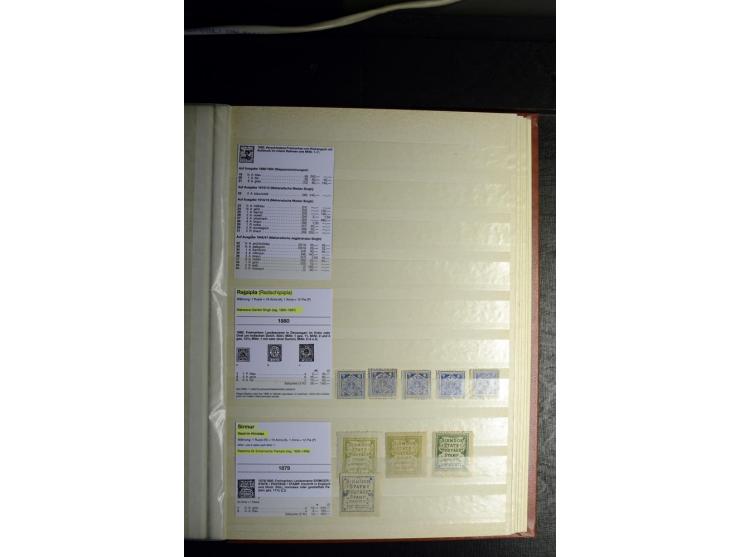 1854/1945, sehr schöne gestempelte und ungebrauchte Sammlung, dabei ein schöner Teil der Steindruckausgaben, später u.a. Mi.-
