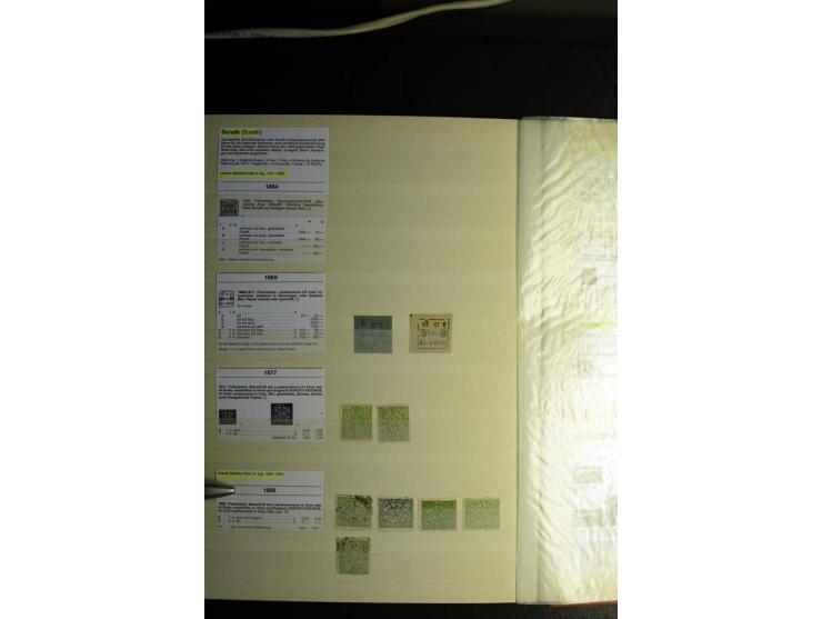 1854/1945, sehr schöne gestempelte und ungebrauchte Sammlung, dabei ein schöner Teil der Steindruckausgaben, später u.a. Mi.-