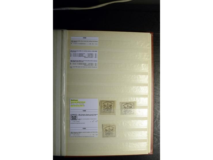 1854/1945, sehr schöne gestempelte und ungebrauchte Sammlung, dabei ein schöner Teil der Steindruckausgaben, später u.a. Mi.-