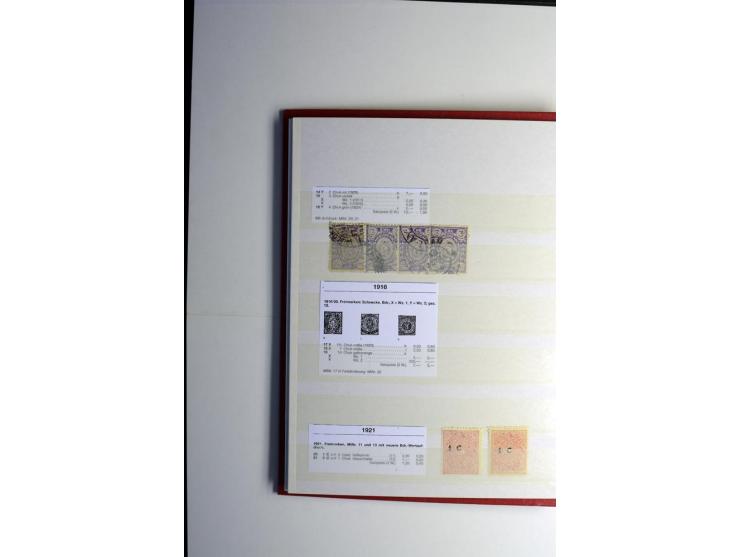 1854/1945, sehr schöne gestempelte und ungebrauchte Sammlung, dabei ein schöner Teil der Steindruckausgaben, später u.a. Mi.-