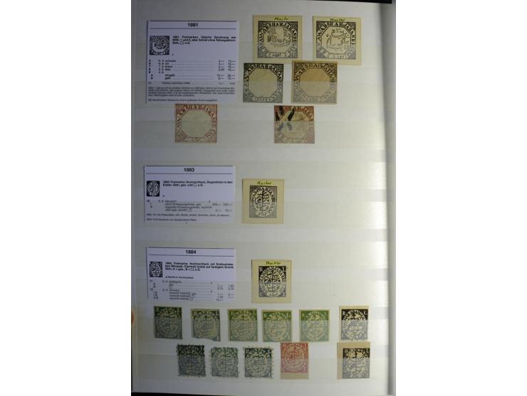 1854/1945, sehr schöne gestempelte und ungebrauchte Sammlung, dabei ein schöner Teil der Steindruckausgaben, später u.a. Mi.-