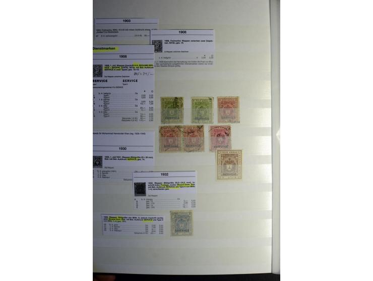 1854/1945, sehr schöne gestempelte und ungebrauchte Sammlung, dabei ein schöner Teil der Steindruckausgaben, später u.a. Mi.-