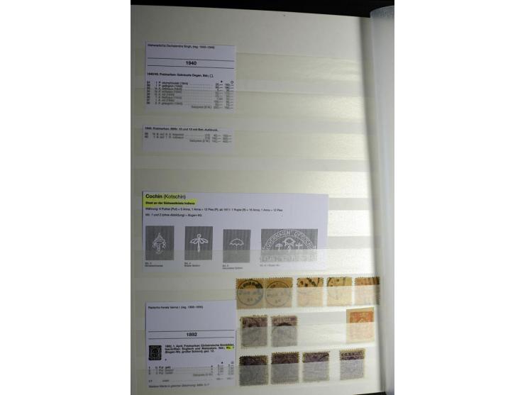1854/1945, sehr schöne gestempelte und ungebrauchte Sammlung, dabei ein schöner Teil der Steindruckausgaben, später u.a. Mi.-