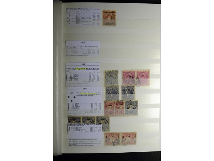 1854/1945, sehr schöne gestempelte und ungebrauchte Sammlung, dabei ein schöner Teil der Steindruckausgaben, später u.a. Mi.-