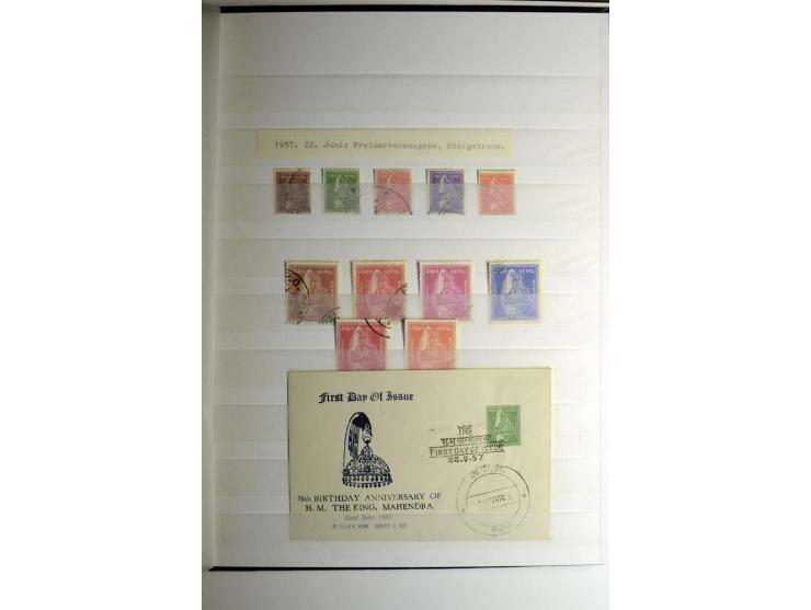 1854/1945, sehr schöne gestempelte und ungebrauchte Sammlung, dabei ein schöner Teil der Steindruckausgaben, später u.a. Mi.-