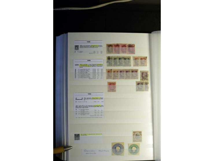 1854/1945, sehr schöne gestempelte und ungebrauchte Sammlung, dabei ein schöner Teil der Steindruckausgaben, später u.a. Mi.-