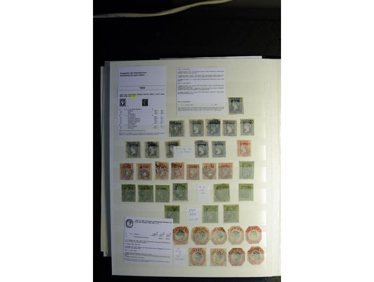 1854/1945, sehr schöne gestempelte und ungebrauchte Sammlung, dabei ein schöner Teil der Steindruckausgaben, später u.a. Mi.-