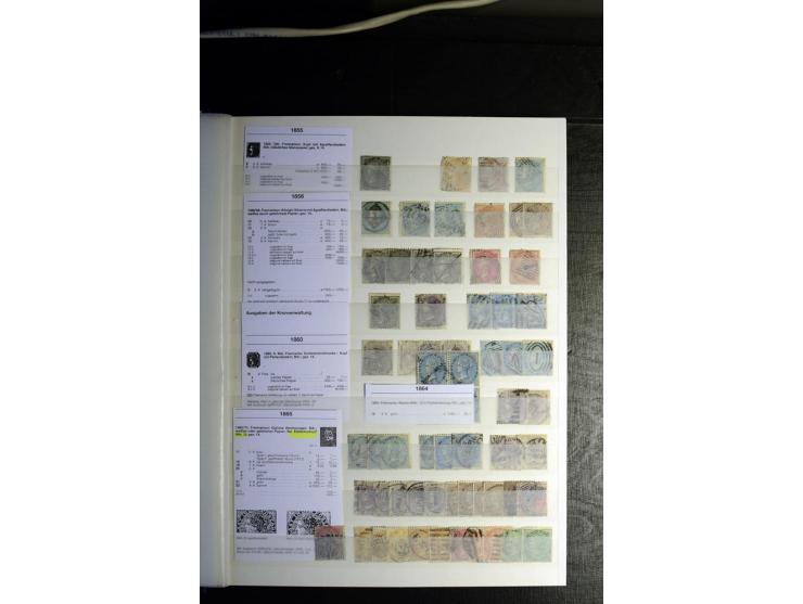 1854/1945, sehr schöne gestempelte und ungebrauchte Sammlung, dabei ein schöner Teil der Steindruckausgaben, später u.a. Mi.-