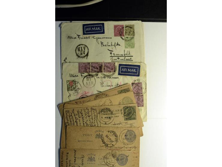 1839/1937, umfangreiche Partie von über 450 Karten und Briefen, dabei Ganzsachen, Einschreiben, "Too Late", später Luftpost, 