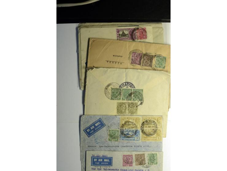 1839/1937, umfangreiche Partie von über 450 Karten und Briefen, dabei Ganzsachen, Einschreiben, "Too Late", später Luftpost, 