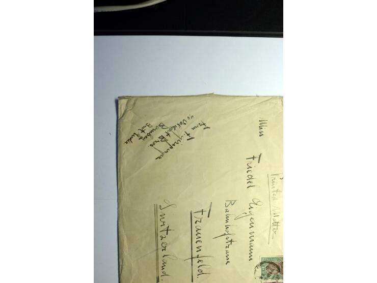 1839/1937, umfangreiche Partie von über 450 Karten und Briefen, dabei Ganzsachen, Einschreiben, "Too Late", später Luftpost, 