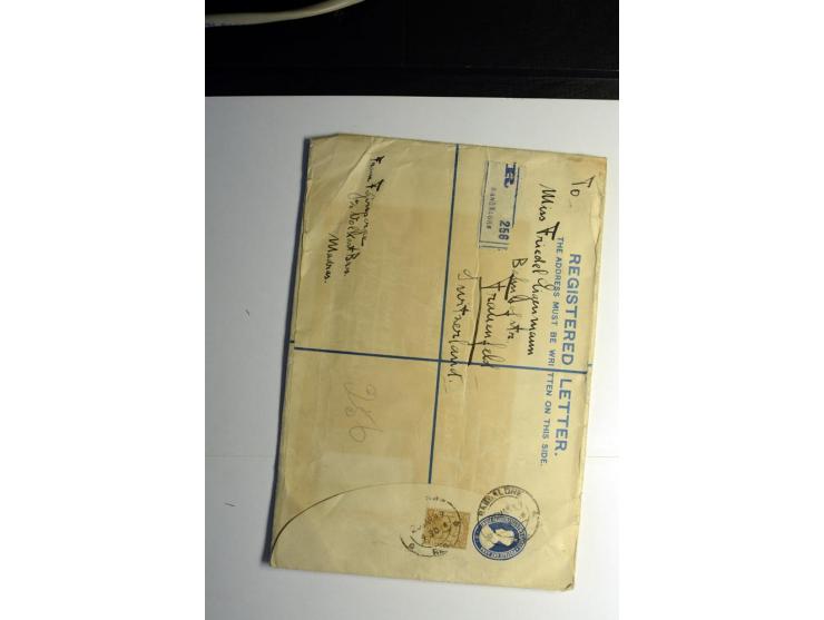 1839/1937, umfangreiche Partie von über 450 Karten und Briefen, dabei Ganzsachen, Einschreiben, "Too Late", später Luftpost, 