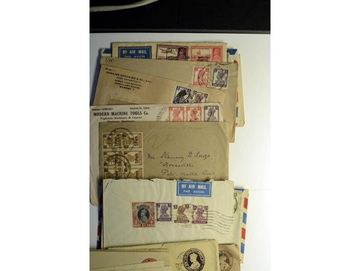 1839/1937, umfangreiche Partie von über 450 Karten und Briefen, dabei Ganzsachen, Einschreiben, "Too Late", später Luftpost, 