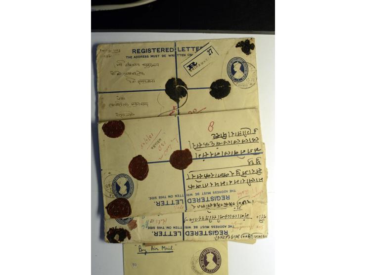 1839/1937, umfangreiche Partie von über 450 Karten und Briefen, dabei Ganzsachen, Einschreiben, "Too Late", später Luftpost, 