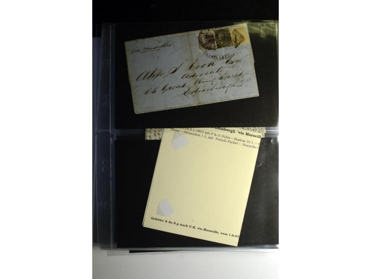 1839/1937, umfangreiche Partie von über 450 Karten und Briefen, dabei Ganzsachen, Einschreiben, "Too Late", später Luftpost, 