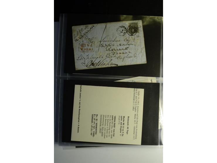 1839/1937, umfangreiche Partie von über 450 Karten und Briefen, dabei Ganzsachen, Einschreiben, "Too Late", später Luftpost, 