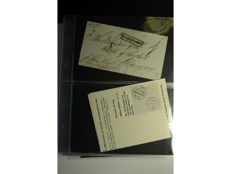 1839/1937, umfangreiche Partie von über 450 Karten und Briefen, dabei Ganzsachen, Einschreiben, "Too Late", später Luftpost, 