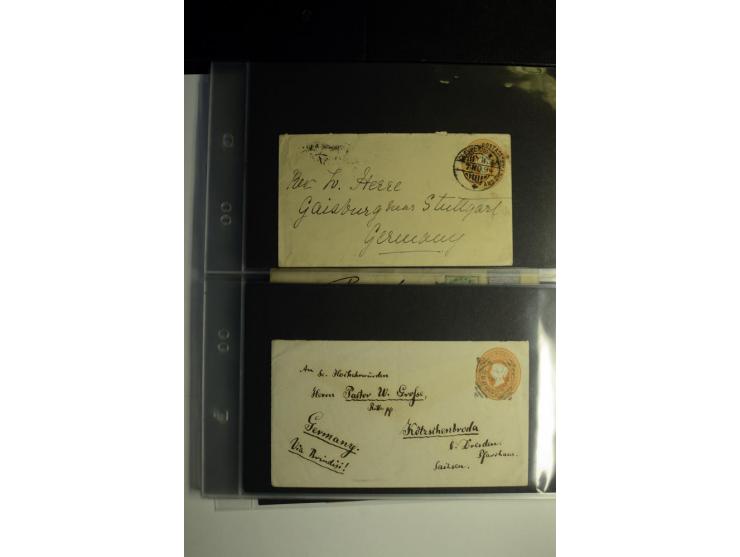 1839/1937, umfangreiche Partie von über 450 Karten und Briefen, dabei Ganzsachen, Einschreiben, "Too Late", später Luftpost, 