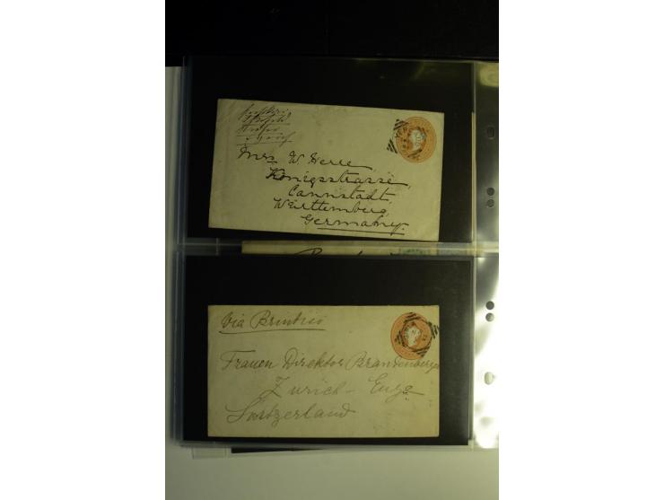 1839/1937, umfangreiche Partie von über 450 Karten und Briefen, dabei Ganzsachen, Einschreiben, "Too Late", später Luftpost, 