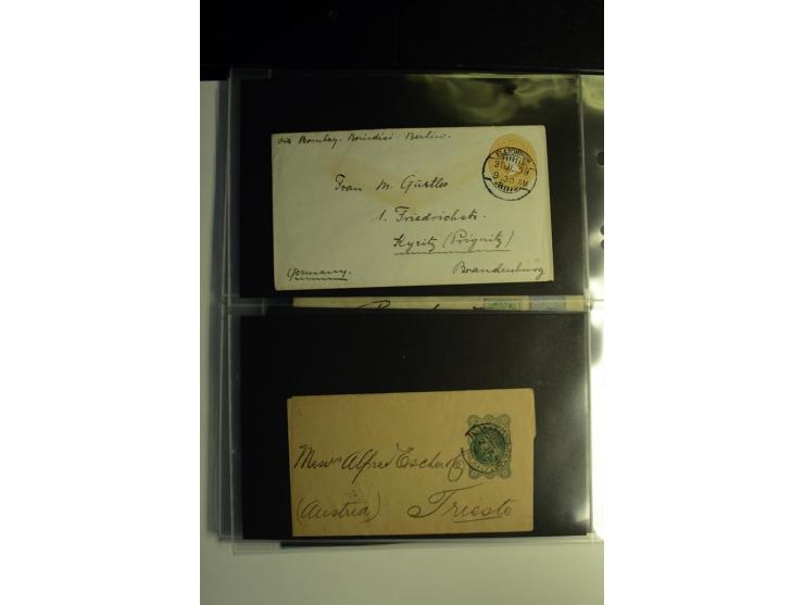 1839/1937, umfangreiche Partie von über 450 Karten und Briefen, dabei Ganzsachen, Einschreiben, "Too Late", später Luftpost, 