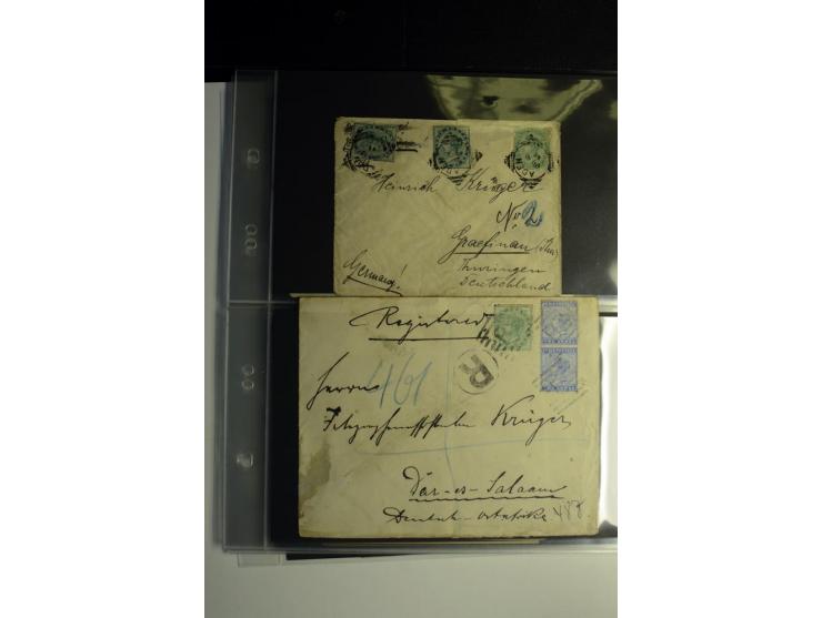 1839/1937, umfangreiche Partie von über 450 Karten und Briefen, dabei Ganzsachen, Einschreiben, "Too Late", später Luftpost, 