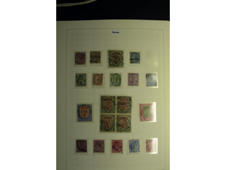 USED ABROAD: 1855/1935 (ca.), interessante Sammlung mit rd. 50 Briefen und Ganzsachen sowie vielen losen Marken und Briefstüc