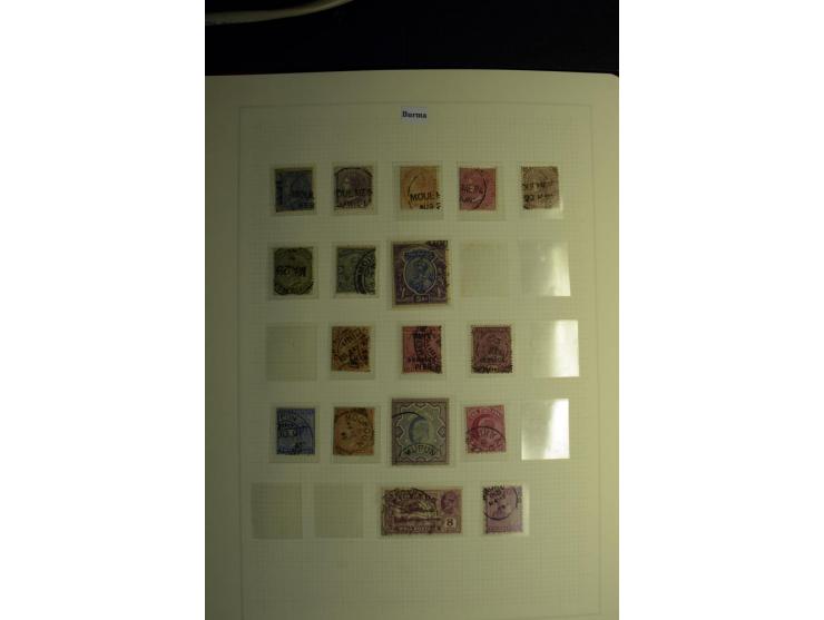USED ABROAD: 1855/1935 (ca.), interessante Sammlung mit rd. 50 Briefen und Ganzsachen sowie vielen losen Marken und Briefstüc