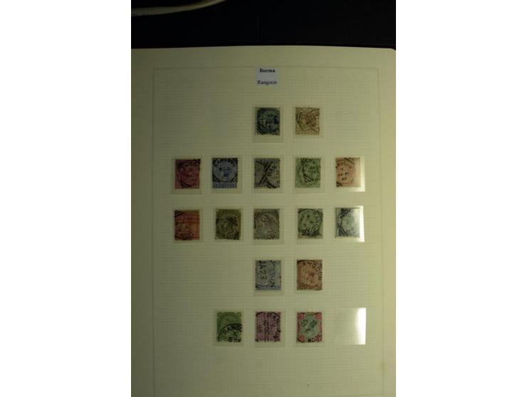 USED ABROAD: 1855/1935 (ca.), interessante Sammlung mit rd. 50 Briefen und Ganzsachen sowie vielen losen Marken und Briefstüc