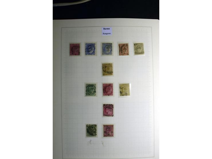 USED ABROAD: 1855/1935 (ca.), interessante Sammlung mit rd. 50 Briefen und Ganzsachen sowie vielen losen Marken und Briefstüc