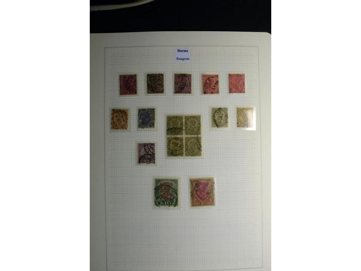 USED ABROAD: 1855/1935 (ca.), interessante Sammlung mit rd. 50 Briefen und Ganzsachen sowie vielen losen Marken und Briefstüc
