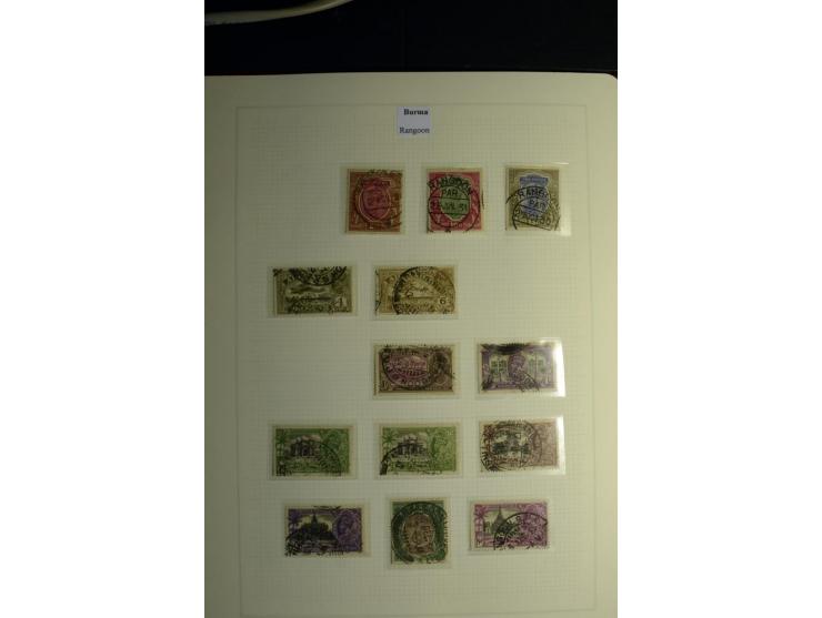 USED ABROAD: 1855/1935 (ca.), interessante Sammlung mit rd. 50 Briefen und Ganzsachen sowie vielen losen Marken und Briefstüc