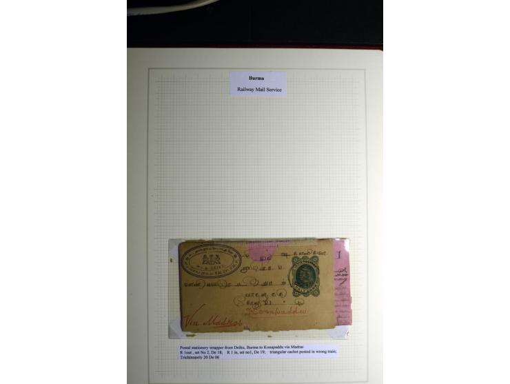 USED ABROAD: 1855/1935 (ca.), interessante Sammlung mit rd. 50 Briefen und Ganzsachen sowie vielen losen Marken und Briefstüc