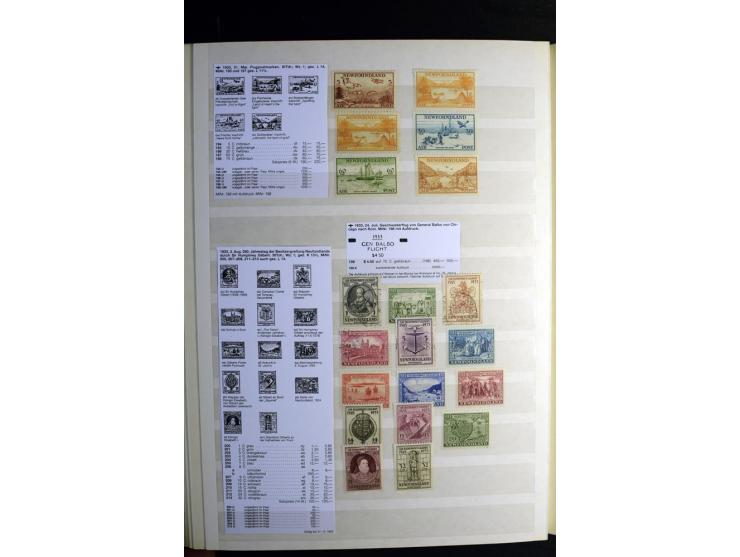 1857/1952, sehr schöne ungebrauchte und gestempelte Sammlung, dabei British Columbia, Vancouver Island, Canada, Neubraunschwe