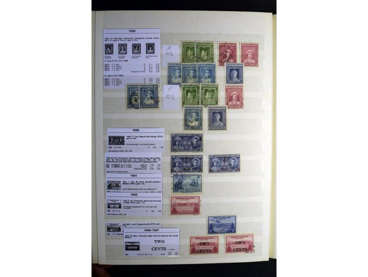 1857/1952, sehr schöne ungebrauchte und gestempelte Sammlung, dabei British Columbia, Vancouver Island, Canada, Neubraunschwe