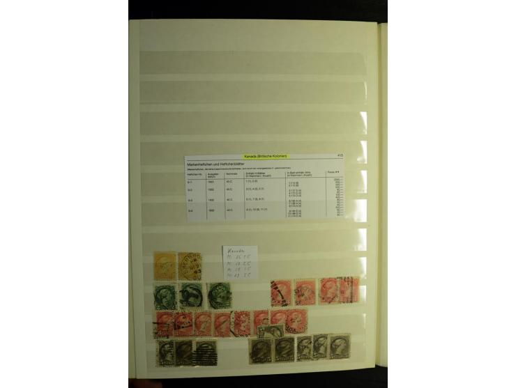 1857/1952, sehr schöne ungebrauchte und gestempelte Sammlung, dabei British Columbia, Vancouver Island, Canada, Neubraunschwe