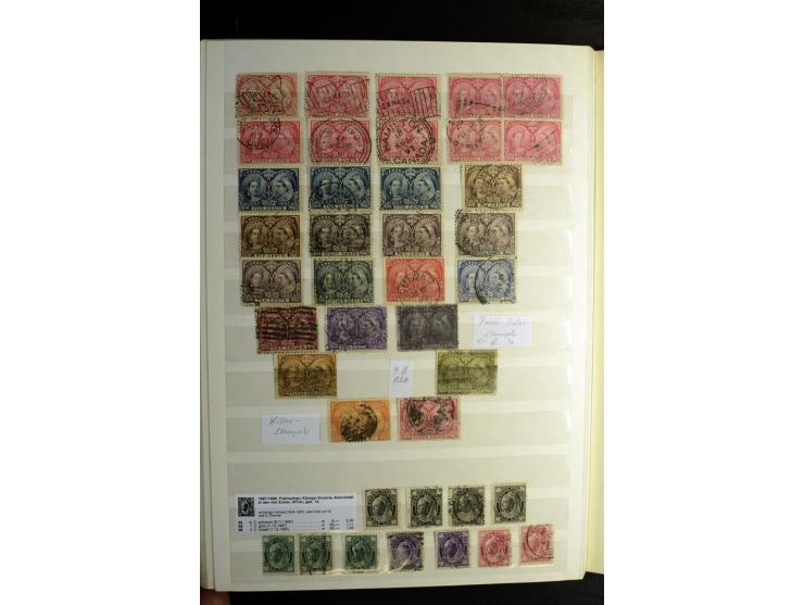 1857/1952, sehr schöne ungebrauchte und gestempelte Sammlung, dabei British Columbia, Vancouver Island, Canada, Neubraunschwe