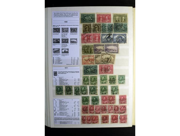 1857/1952, sehr schöne ungebrauchte und gestempelte Sammlung, dabei British Columbia, Vancouver Island, Canada, Neubraunschwe