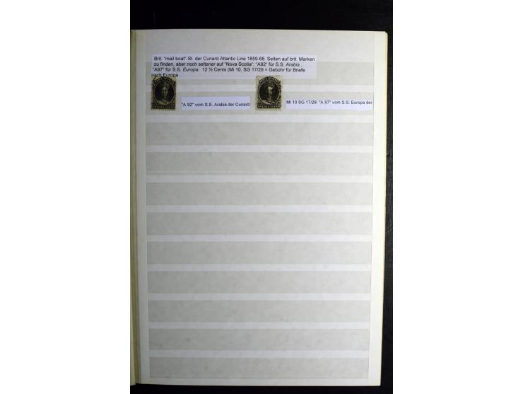 1857/1952, sehr schöne ungebrauchte und gestempelte Sammlung, dabei British Columbia, Vancouver Island, Canada, Neubraunschwe