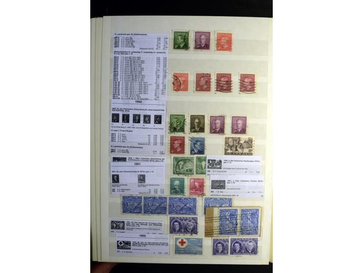 1857/1952, sehr schöne ungebrauchte und gestempelte Sammlung, dabei British Columbia, Vancouver Island, Canada, Neubraunschwe