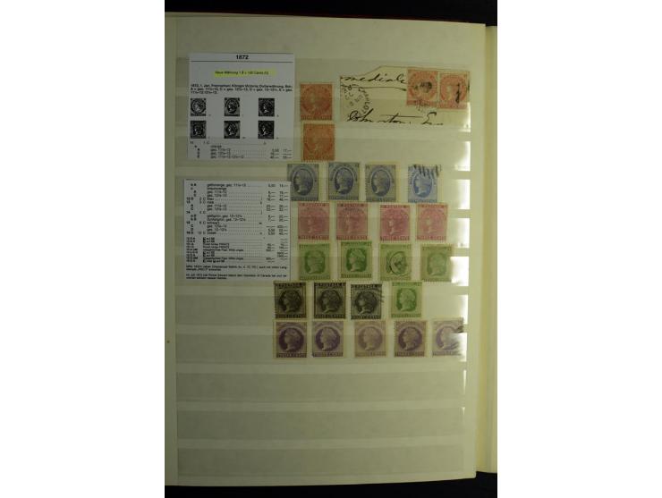 1857/1952, sehr schöne ungebrauchte und gestempelte Sammlung, dabei British Columbia, Vancouver Island, Canada, Neubraunschwe