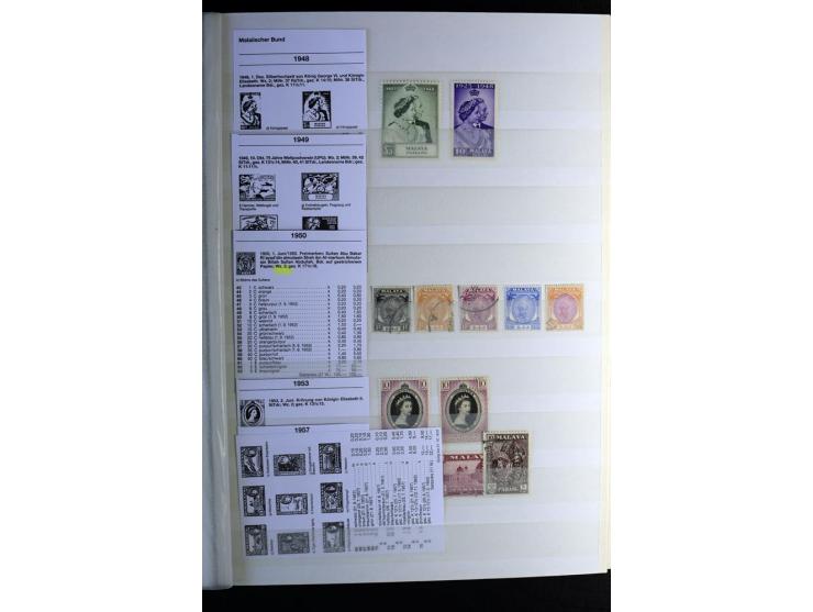 1867/1957, sehr schöne ungebrauchte und gestempelte Sammlung mit vielen besseren Werten, dabei u.a. Strait Settlements Mi.-Nr