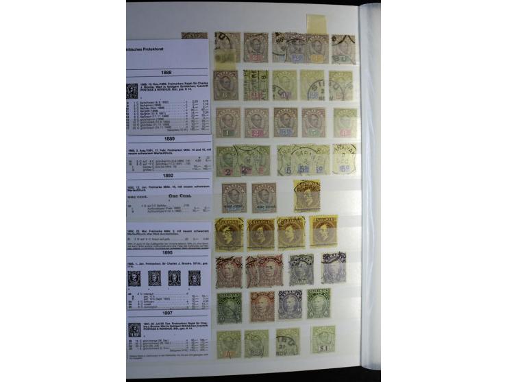 1867/1957, sehr schöne ungebrauchte und gestempelte Sammlung mit vielen besseren Werten, dabei u.a. Strait Settlements Mi.-Nr