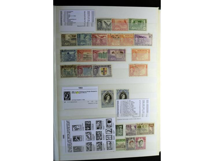 1867/1957, sehr schöne ungebrauchte und gestempelte Sammlung mit vielen besseren Werten, dabei u.a. Strait Settlements Mi.-Nr